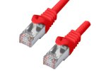 HQ Cat.6 patchkabel PiMF/S-FTP, LSZH, CU, AWG27, rød, DINIC Polybag, længde 0,50 m